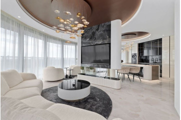 Predaj luxusný 4-izbový apartmán s priamym výhľadom na hrad v ikonickej rezidencii Eurovea Tower. 