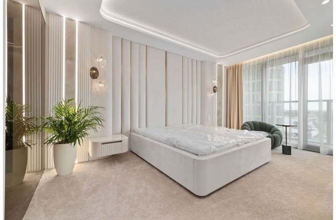 Predaj luxusný 4-izbový apartmán s priamym výhľadom na hrad v ikonickej rezidencii Eurovea Tower. 